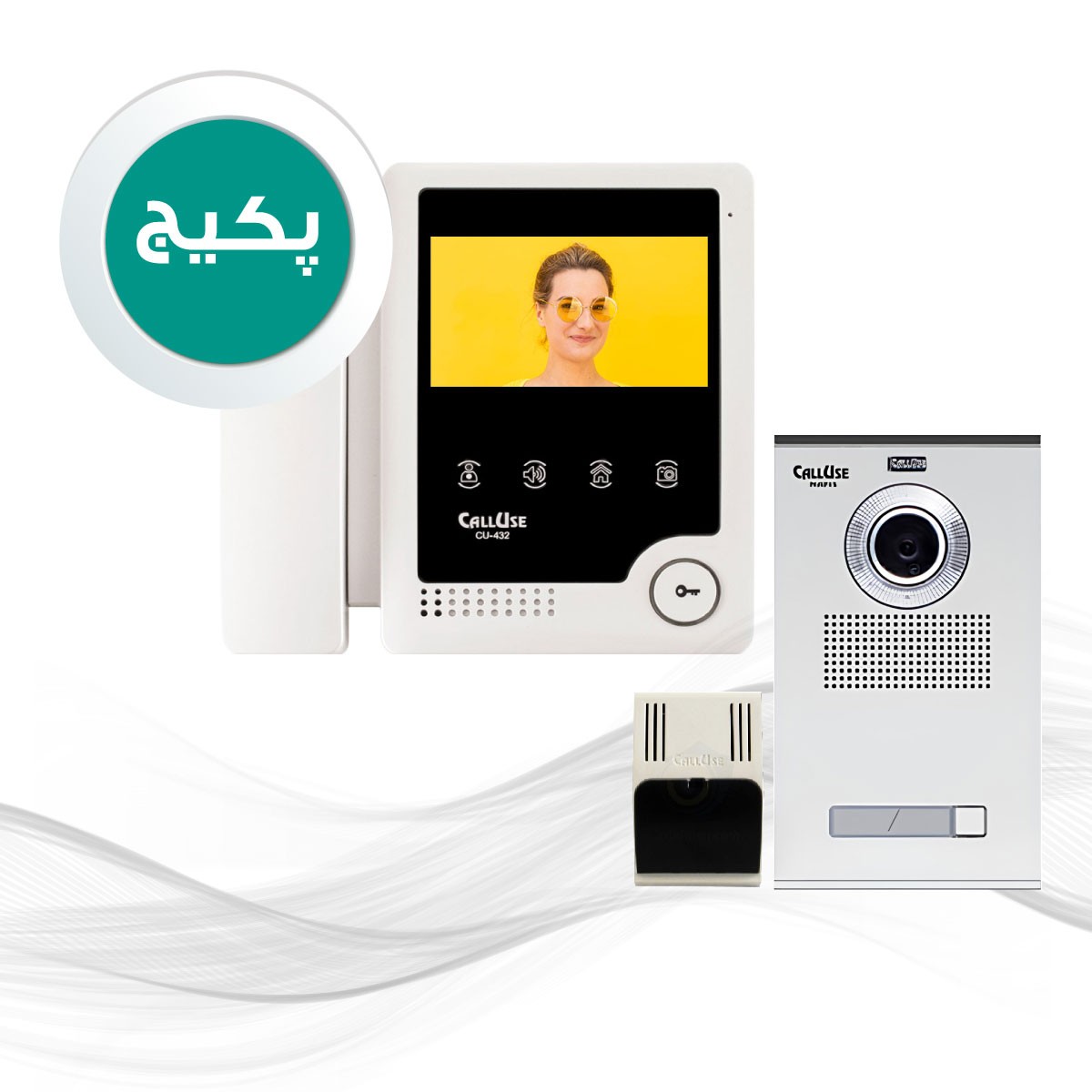 پکیج کامل یک طبقه ایفون کالیوز مدل 433HD