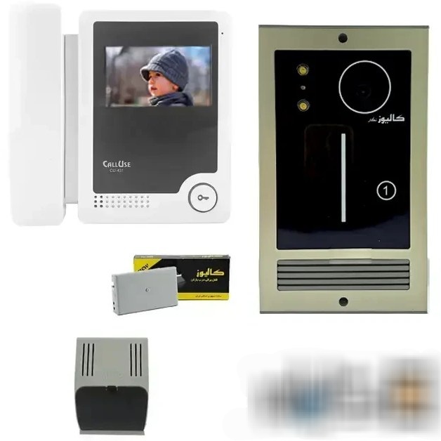 پکیج کامل یک طبقه ایفون کالیوز مدل ۴۳۳HD(پنل لمسی)